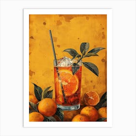 Aperol Spritz Orange 109 Art Print