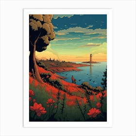 Gallipoli Battlefields Pixel Art 3 Art Print