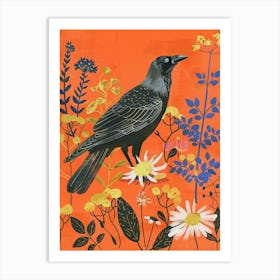 Spring Birds Crow 1 Art Print