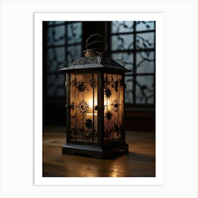 Candlelit Lantern Art Print