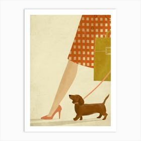 Dachshund Sausage Dog  Art Print