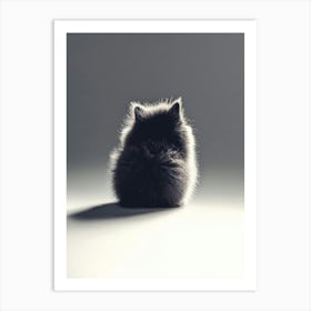 Black Cat. Generated AI. Art Print Art Print