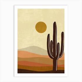 Cactus In The Desert 43 Art Print