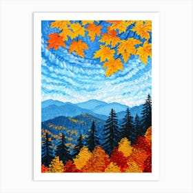 Fall In The Mountains Art Print