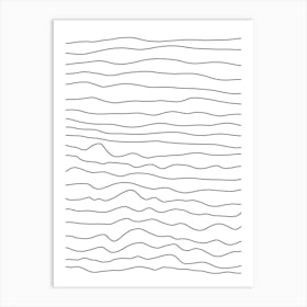 Wavy Lines 26 Art Print