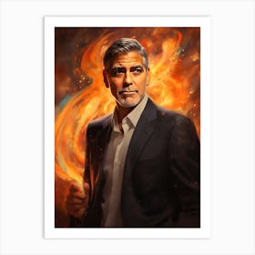 George Clooney (3) Art Print