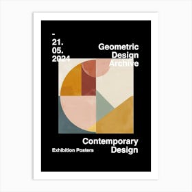 Geometric Design Archive Poster 24 Art Print