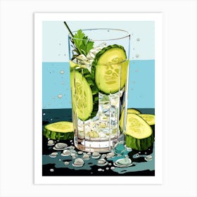 Gin & Tonic Pop Art Inspired 1 Art Print