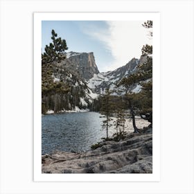 Forested Lake Views Art Print