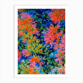 Acropora Yongei Vibrant Painting Art Print