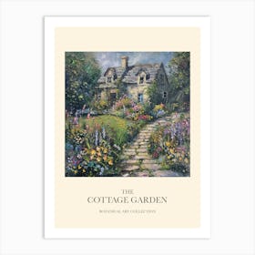 Flower Symphony Cottage Garden Poster 11 Art Print