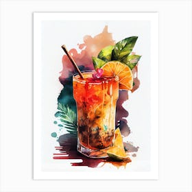 Tequila Cocktail drinks Art Print