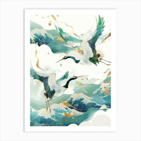 Cranes In The Sky 1 Art Print