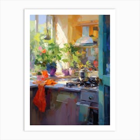 Sunny Kitchen 1 Art Print