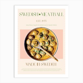 Swedish Meatball Mid Century Art Print