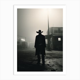 Texas, Usa, Black And White Analogue Photograph 2 Art Print