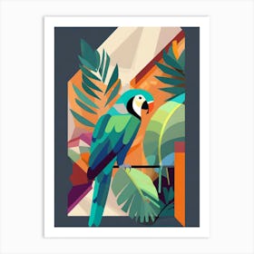 Tropical Parrot Art Print