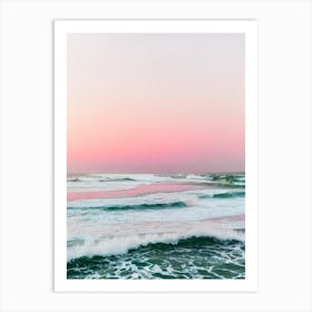 Daytona Beach, Florida Pink Photography 1 Art Print