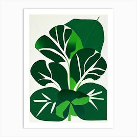 Watercress Leaf Vibrant Inspired Art Print