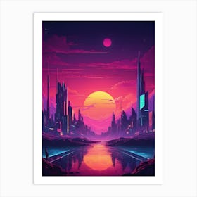 Futuristic Cityscape Art Print