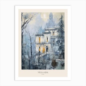 Winter City Park Poster Villa Ada Rome Art Print