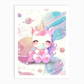 Cute Unicorn 2 Art Print