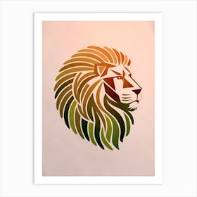 Lion Head 2 Art Print