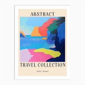 Abstract Travel Collection Poster Phuket Thailand 4 Art Print