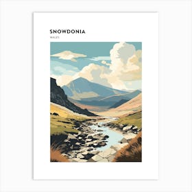 Snowdonia National Park Wales 1 Hiking Trail Landscape Poster Art Print