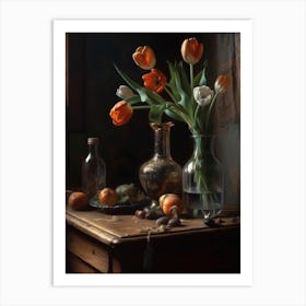 Tulips And Oranges, Still life, Printable Wall Art, Still Life Painting, Vintage Still Life, Still Life Print, Gifts, Vintage Painting, Vintage Art Print, Moody Still Life, Kitchen Art, Digital Download, Personalized Gifts, Downloadable Art, Vintage Prints, Vintage Print, Vintage Art, Vintage Wall Art, Oil Painting, Housewarming Gifts, Neutral Wall Art, Fruit Still Life, Personalized Gifts, Gifts, Gifts for Pets, Anniversary Gifts, Birthday Gifts, Gifts for Friends, Christmas Gifts, Gifts for Boyfriend, Gifts for Wife, Gifts for Mom, Gifts for Husband, Gifts for Her, Custom Portrait, Gifts for Girlfriend, Gifts for Him, Gifts for Sister, Gifts for Dad, Couple Portrait, Portrait From Photo, Anniversary Gift Art Print