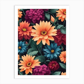 Watercolor Flowers 27 Art Print