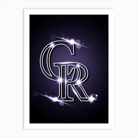 Colorado Rockies Logo Art Print