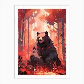 Bear In The Forest Art Print