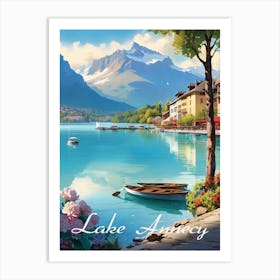 Lake Annecy 1 Art Print