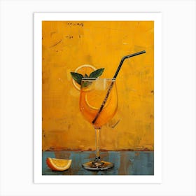 Orange Cocktail 33 Art Print