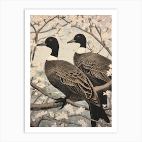 Art Nouveau Birds Poster Goose  1 Art Print