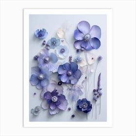 Purple Flowers Art Print