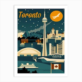 Toronto Skyline Art Print