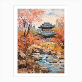 Autumn Gardens Painting Summer Palace China 2 Art Print