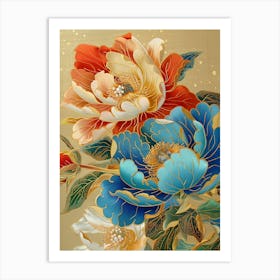 Chinese Flowers 3 Art Print