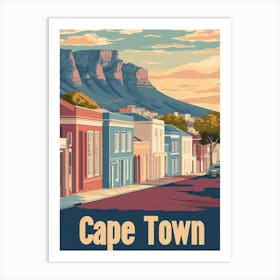 Aihrgdesign A Classic 1960s Travel Poster For Cape Town 1 Art Print