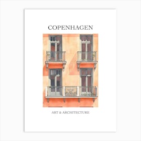 Copenhagen Travel And Architecture Poster 1 Art Print