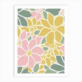 Laurel Pastel Floral 2 Flower Art Print