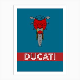 Motorbike Ducati Cafe Racer Art Print
