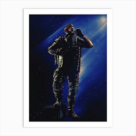 Light Of Heroes ― Maverick Operator From Rainbow Six Siege Video Game Art Print