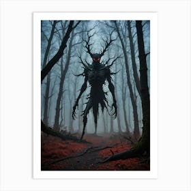 The Cursed Thing in the Dark Woods Art Print