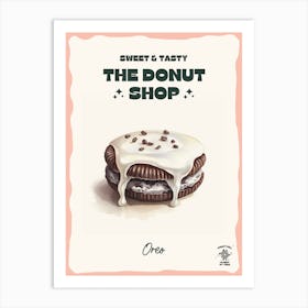 Oreo Donut The Donut Shop 3 Art Print