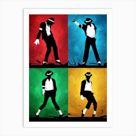 Michael Jackson silhouette Art Print