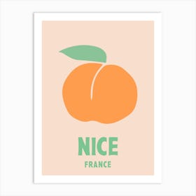 Nice, France, Graphic Style Poster 1 Art Print