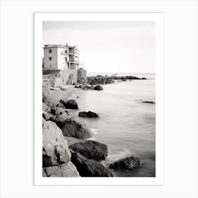 Santa Marinella, Italy, Black And White Photography 3 Art Print
